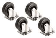 KIT CONSISTING OF 4X WHEELS FOR DVA S09 DP, S10 DP, S20 DP, S1518 N, S1521 N, S2585 N, S30 N SUBS
